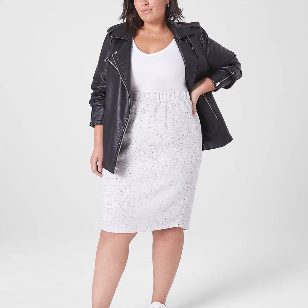 NWT Lane Bryant LIVI quilted lounge skirt sports 22/24 athletic active plus size